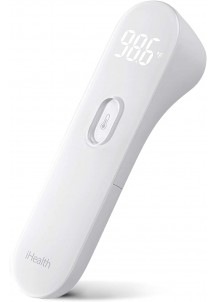 iHealth No-Touch Forehead Thermometer, Digital Infrared Thermometer for Adults and Kids, Touchless Baby Thermometer with 3 Ultra-Sensitive Sensors, Large LED Display and Gentle Vibration Alert (PT3)