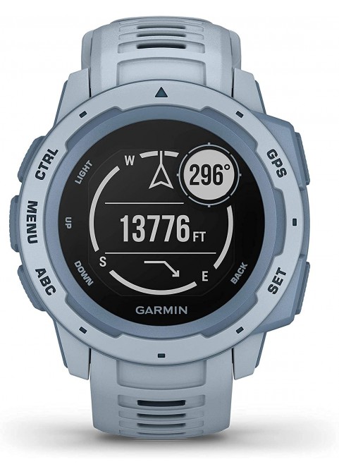 Garmin 010-02064-00 Instinct, Rugged Outdoor Watch with GPS, Features Glonass and Galileo, Heart Rate Monitoring and 3-Axis Compass, Graphite