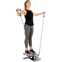 Sunny Health &amp; Fitness Versa Stepper Step Machine w/Wide Non-Slip Pedals, Resistance Bands and LCD Monitor - SF-S0870