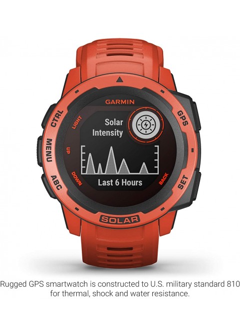 Garmin 010-02064-00 Instinct, Rugged Outdoor Watch with GPS, Features Glonass and Galileo, Heart Rate Monitoring and 3-Axis Compass, Graphite